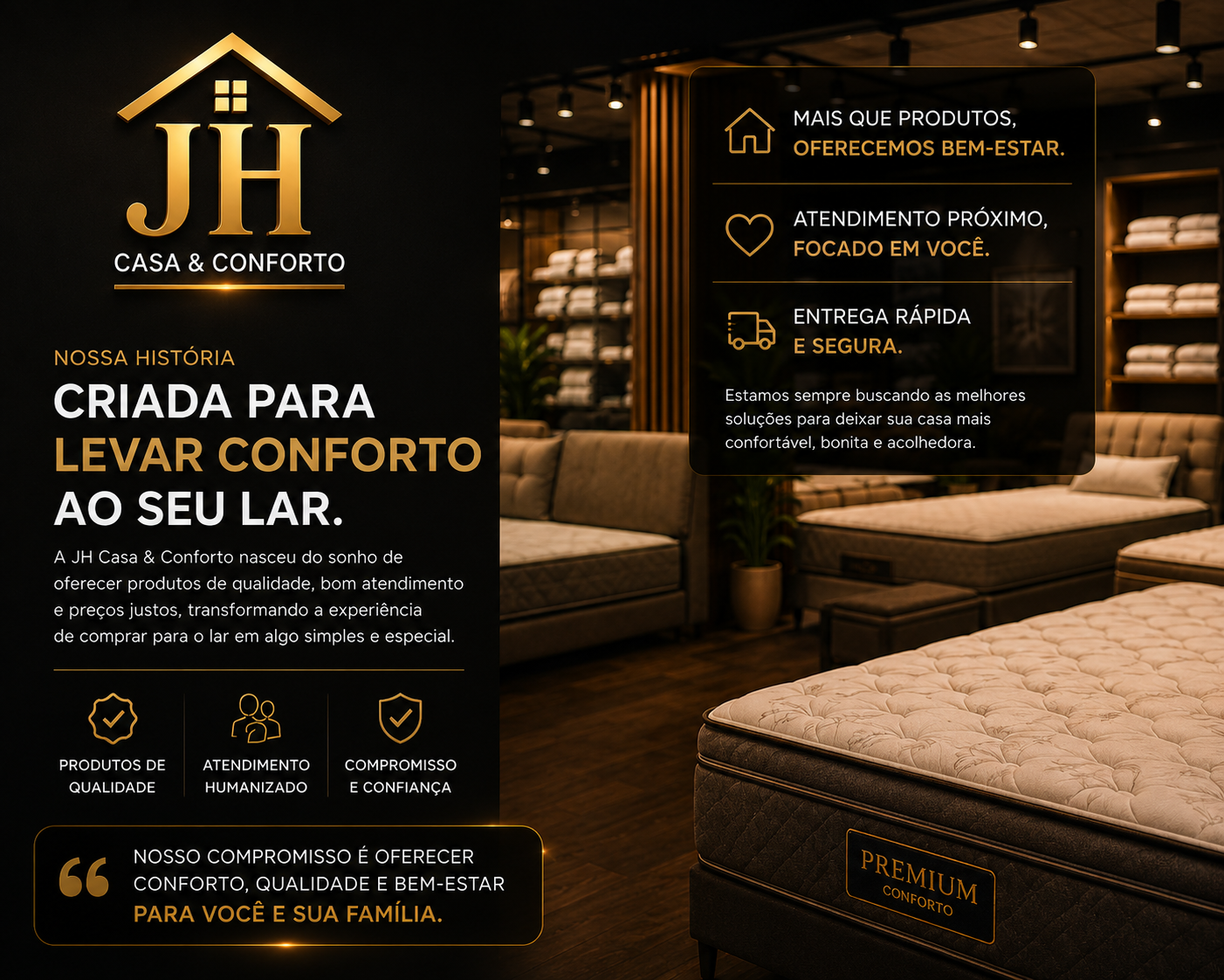 Sobre a JH Casa & Conforto